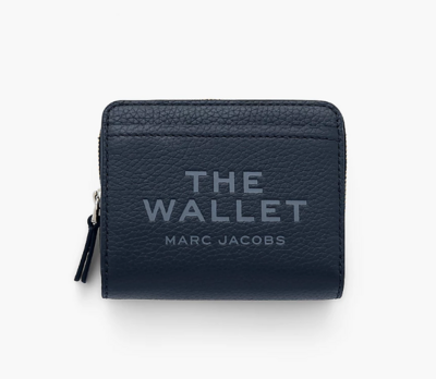 Mini cartera piel compacta blue sea
